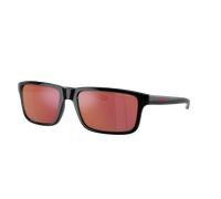 Arnette Man Sunglass Mwamba - Frame color: Black, Lens color: Grey Mirror Orange/Yellow