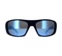 Arnette Men's Rectangle Dark Blue Dark Grey Mirror Water Polarized Hot Shot AN4182 Arnette Blue One Size