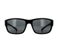 Arnette Rectangle Mens Matte Black Dark Grey Sunglasses - One Size