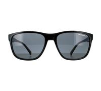 Arnette Rectangle Mens Shiny Black Dark Grey Polarized Sunglasses - One Size