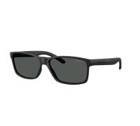 Arnette Unisex Sunglass AN4185 Slickster - Frame color: Rubber Black, Lens color: Dark Grey