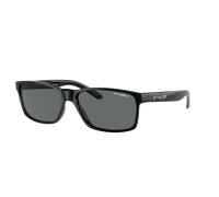 Arnette Unisex Sunglass AN4185 Slickster - Frame color: Shiny Black, Lens color: Polarized Dark Grey