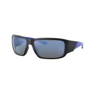 Arnette Unisex Sunglass AN4297 Snap II - Frame color: Matte Black, Lens color: Dark Grey Mirror Water Polarized
