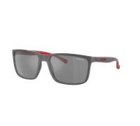 Arnette Unisex Sunglass Stripe - Frame color: Matte Grey, Lens color: Grey Mirror Silver