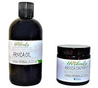 Arnica Bruise Cream Oil for Bruising Massage Oil Massage Balm Made in Yorkshire (200ml Cream & 250ml Oil)