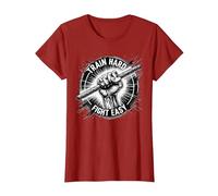 Arnis Train Hard Fight Easy Martial Art Self-Defense Arnis T-Shirt, Women, Cranberry Red, 3X-Large