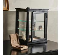 Arno Display Cabinet - 1 Door - Black - Mango Wood