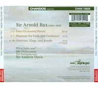 ARNOLD BAX: PHANTASY; FOUR ORCHESTRAL PIECES; OVERTURE, ELEGY & RONDO NEW CD