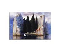 Arnold Bocklin Painter Work Poster Isle of The Dead Surreal Artworks Canvas Room Aesthetic Wall Art Prints Home Modern Decor 20x30inch(50x75cm)