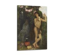 Arnold Bocklin Painting Art《The Shepherd's Lament》Poster Wall Art Scroll Canvas Picture Living Room Decor Home 16x24inch(40x60cm)