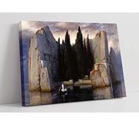 Arnold Böcklin Island of the Dead Canvas Wall Art Picture Print - 18 inch wide x 12 inch high (Frame Depth 30mm)