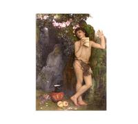 Arnold Böcklin Poster Famous Paintings Reproduction The Complaint of the Shepherd Giclee Print on Canvas Arnold Böcklin Wall Art Prints for Living Room Decoration40x30cm(16x12in) poster