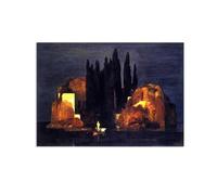 Arnold Böcklin Poster Famous Paintings Reproduction The Isle of the Dead Giclee Print on Canvas Arnold Böcklin Wall Art Prints for Living Room Decoration42x30cm(17x12in) poster
