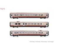 Arnold HN3511 FS Trenitalia, ETR 610 "Frecciargento" without inscriptions, ECE Milano - Frankfurt, 3-unit pack of intermediate coaches, ep. VI Rolling Stock - Coaches