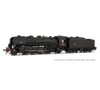 Arnold HN2544S SNCF, 141R 463 with spoke wheels and rivetted coal tender, black, ep. III, with DCC sound decoder Steam Locomotive