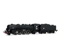 Arnold HN2544S SNCF, 141R 463 with spoke wheels and rivetted coal tender, black, ep. III, with DCC sound decoder Steam Locomotive