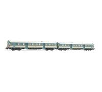 ARNOLD HN2554 RENFE, 2-units pack ALn 668 1900 series (2 doors) original FS livery, rounded windows, ep. IV Diesel Locomotive