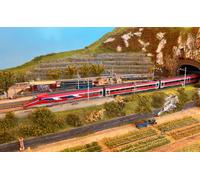 ARNOLD HN2621D Frecciarossa 1000 Base Set, 4 Elements, Service in France, ep. VI, with DCC decoder, Metal, Red/Grey