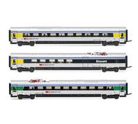 Arnold - SBB, 3-unit pack ETR 610 intermediate coaches, ex Cisalpino livery, period VI