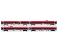 ARNOLD HN3512 FS Trenitalia 1000, N Gauge Train Set | Frecciarossa ETR 1000 new livery, additional set, 4 elements, Epoch VI, 1:160 Scale, Model Railway for Collectors