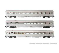 Arnold HN4440 SNCF TEE Cisaplin Milan-Paris Coach Set Silver (3) IV
