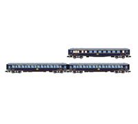 Arnold HN4461 RENFE 3-unit set CIWL Castellano Expreso restaurant car 2 x Lx sleeping coaches ep IV Rolling Stock - Coaches