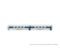 Arnold HN4463 RENFE, 2-unit pack Talgo 200, 2 x 2nd class coach, white and blue with yellow stripe, ep. V 1:160 Scale N gauge
