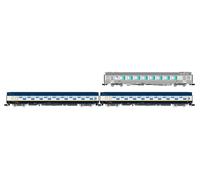 ARNOLD HN4474 SNCF, N Gauge Rolling Stock | 3-unit pack "Train Expo", set 1, 2 x T2 sleeping coach + bar coach, Epoch i, 1:160 Scale, Model Railway for Collectors