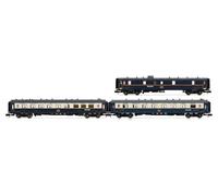 Arnold HN4490 CIWL, 3-unit pack Edelweiss Pullman Express, set 1-2 (DD3, VP Fleche d'or, VPC Étoile du Nord), ep. II Passenger Coaches, Cream-blue