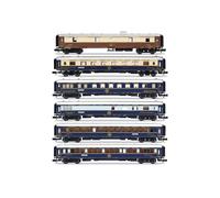 ARNOLD HN4522 Intraflug/CIWL, 6-unit pack 50 years of Nostalgie-Istanbul-Orient-Express, 1976, Railway Rolling Stock Coaches, for ages 14+