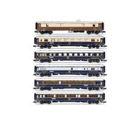 Arnold HN4522 Intraflug/CIWL, 6-unit pack "50 years of Nostalgie-Istanbul-Orient-Express", 1976, Railway Rolling Stock Coaches, for ages 14+