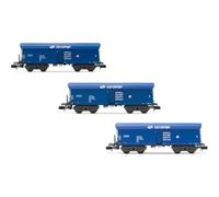 Arnold HN6565 PKP Cargo, 3-unit pack self-discharging wagons Falls, blue livery, epVI Freight Wagons