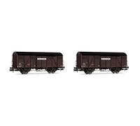 ARNOLD HN6571 SNCF Provence Express, 2-unit pack covered 2-axle wagons type Kv (wooden walls), ep. III Freight Wagons