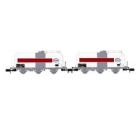ARNOLD HN6610 SNCF, 2-unit pack of 3-axle tank wagons, ESSO, ep. IV Freight Wagons