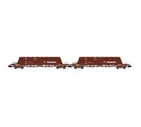ARNOLD HN6617 RENFE, 2-unit pack 4-axle hopper wagons Faoos TRANSFESA, brown livery, ep. IV-V Freight Wagons