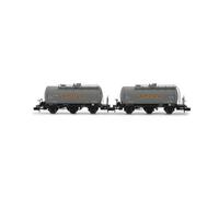 ARNOLD HN6674 RENFE, 2-unit set 3-axle tank wagons CAMPSA, 2nd livery, epIII Freight Wagons