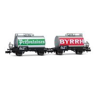 Arnold HN6702 SNCF, 2-unit pack 2-axle tank wagons, "BYRRH", ep. IV for adults and collectors
