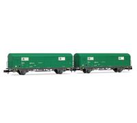 Arnold HN6703 RENFE, 2 unit set JPD wagon, TEM green livery, ep. V Freight Wagon Packs