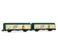 Arnold HN6704 RENFE, 2-unit set JPD Wagons, San Miguel, ép. V Freight Wagon Packs, Beige