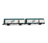 Arnold HN6704 RENFE, 2-unit set JPD Wagons, San Miguel, ép. V Freight Wagon Packs, Beige