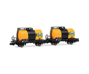 ARNOLD HN6747 N Scale FS Era III Freight Car Set 2 Axles “Api”