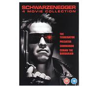 Arnold Schwarzenegger 4 Movie Collection: Predator, The Terminator, Commando & Conan The Barbarian [DVD]