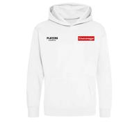 Arnold Schwarzenegger Logo Kids Hoodie - White / 3-4 years