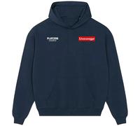 Arnold Schwarzenegger Logo Men's Hoodie - Navy / XL