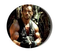 Arnold Schwarzenegger - Predator Pose - 6 x 70mm Large Vinyl Stickers