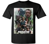Arnold Schwarzenegger Predator Retro Alien Mens T Shirt (3X-Large)