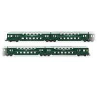 Arnold TT HN9524 DR, 4-unit double decker without control cabin, green/grey roof, ep. IV Passenger Coaches