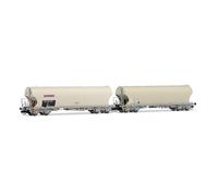 Arnold TT Gauge Silo Wagon Set DB Nacco 4-Axle HIN9757 (2pcs) IV