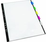 Arnos Display Books Set with 5X 10 A3 Pocket and 15 Self Adhesive Index Tabs