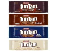 Arnott’s Tim Tam Chocolate Biscuits Multipack | 1 x Original, 1 x Dark, 1 x Extra Chocolaty & 1 x White, 4 Pack
